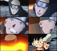 Nobody's skewered except for a couple of characters. Naruto Vs Goten Anime Manga Know Your Meme