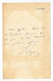 Legouvé, Ernest Autograph letter signed.