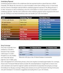 underlying pigment chart hair color lajoshrich com