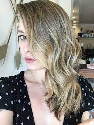 blonde balayage and beachy waves balayage