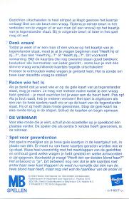 Handleiding Hasbro Wie Is Het 2 Spelers Pagina 1 Van 3 Nederlands