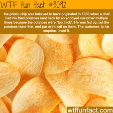 National potato chip day is march 14th got a headache? How Potato Chips Were Invented Wtf Fun Facts Wtf Fun Facts Fun Facts Weird Facts