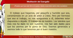 Misioneros De La Palabra Divina Meditacion Del Evangelio Puesto Que Has Sido Fi Evangelio Meditacion Palabras