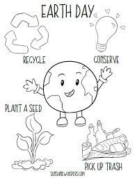 Kids will love drawing and coloring the earth day coloring pages. Free Earth Day Printables For Kids