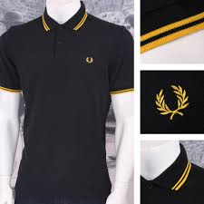 If you want a few pointers, the fred perry polo is always worth picking up when discounted, as is the fred perry tennis bomber jacket, the baracuta g9 harrington jacket (the fred perry one is also here) and you can get various shades of the clarks desert boots. Fred Perry Polo Black And Yellow Shop Clothing Shoes Online
