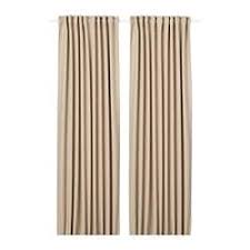Annakajsa Room Darkening Curtains 1 Pair Beige Ikea Curtains Thick Curtains Beige Curtains