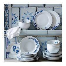 tous nos produits blauw servies ikea platen