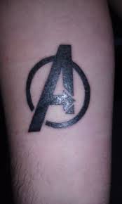 The Avengers Logo Tattoo Avengers Tattoo Nerd Tattoo Small Tattoos
