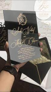 Black Acrylic Gold Wedding Invitation Clear Perspex Double Etsy Einladung Goldene Hochzeit Hochzeitseinladung Karte Hochzeit