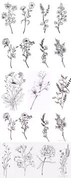 Aesthetic Simple Black And White Tattoo Drawings Pin By Rachael Kom On Extras Wildflower Tattoo Flower Thigh Tattoos Floral Thigh Tattoos