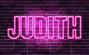 Every name reminds you of someone, or has some positive or negative association that you may or may not want to incorporate into your baby's identity. Judith With Names Female Names Judith Name Purple Neon Lights Happy Birtay Judith Hd Wallpaper Peakpx