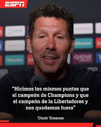 Hey pero compitieron! 😮 Esta fue la explicación del Cholo Simeone de la  eliminación del Atleti del Mundial de Clubes: