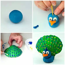 She Ll Peacock Basteln Mit Muscheln Kunsthandwerk Fur Kinder Basteln