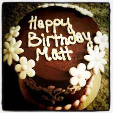 Get your normal cake idea from the closet and permit these unique, creative birthday cake suggestions lead the route. Matt S Flowery Birthday Cake Happy Birthday Matt Cake Birthday