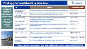 Follow steps to find out when there will be loadshedding in your area. Stage 4 Load Shedding Continues Enca