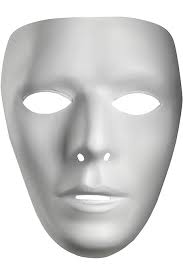 Amazon.com: Forum Novelties Adult White Full Face Costume Mask : Clothing,  Shoes & Jewelry