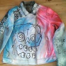 My Lil Peep Never Say Die Jacket Lilpeep Diy Rap Rip Berlin Peep Cool Gbc Kyowaii Jackets Peeps Sayings