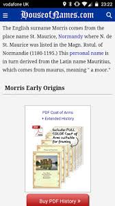 Elsewhere in europe, particles such as von, van, da, di, and the spanish/portuguese de are just about always lowercased when they show up in surnames, and usually omitted when the surname is used by itself. Morris Anne Marie Mp English Surnames Place Names Morris