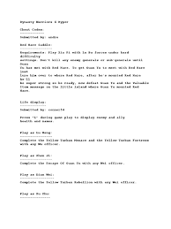How do you unlock jiang wei on dynasty warriors 4? Dynasty Warriors 4 Hyper Cheat Pdf