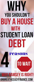 4 Reasons To Pay Off Your Student Loan Debt Before Buying A Home We Agree With Dave Ramsey Dr Bre In 2020 Student Loan Debt Student Loans Paying Off Student Loans