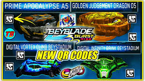 Check spelling or type a new query. Epic Update Prime Apocalypse A5 Golden Judgement Dragon D5 Qr Codes Beyblade Burst Rise App Youtube