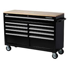 Solid cabinets adaptable, solid, transparent cabinets include finger grasp cabinet draws. Diy Husky Tool Bench Transformed Into A Kitchen Island