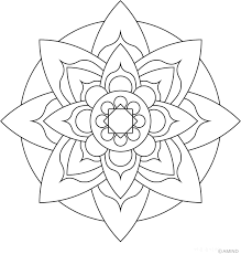 Free printable mandala and zentangle coloring pages. Easy Mandala Coloring Pages Coloring Home
