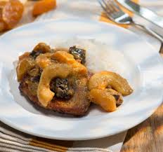 Schnitzel Mit Backobst Currysosse Rezept Curry Sosse Schnitzel Lebensmittel Essen