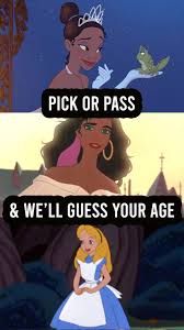 Quiz Pick Or Pass These Disney Characters And We Will Guess Your Age Disney Personality Quiz Quiz Personality Quiz