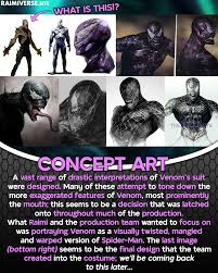 This is an interesting one. We all know the inclusion of Venom in Spider-Man  3 was a messy affair, but I wasn't aware that the creation of the actual  suit was also