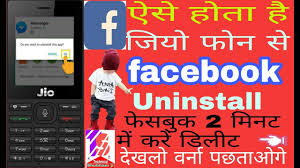 Jio Phone Se Facebook Kaise Uninstall Kare By Technical Shubham Ji Youtube