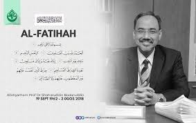 The hearse carrying the late shaharuddin, 56, was seen leaving the hospital at about 9.30pm. Abim N 9 Merakam Takziah Atas Pemergian Yb Prof Dr Shaharuddin Badaruddin Abim Negeri Sembilan Darul Khusus