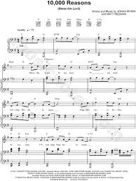 Matt Redman 10 000 Reasons Bless The Lord Sheet Music In G Major Transposable Download Print Sheet Music Music Chords Download Sheet Music