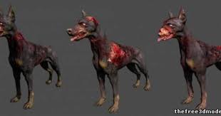 Zombie Dogs Free 3d Model Fbx Free3d