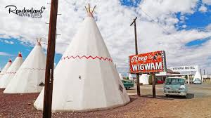 The motel consists of 15 freestanding teepees placed in a u shaped distribution around the central office. Arizona S Wigwam Motel The Real Life Cozy Cone A Route 66 Landmark Youtube