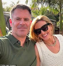 Gabby Logan dazzles in a purple floral maxidress as she joins husband Kenny  at Wimbledon after speaking openly about their sex life following his  prostate removal