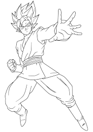 Here is a collection of printable super heroes coloring pages. Goku Coloring Pages Free Printable Of The Main Character Dragon Ball Z