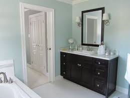 Light Blue Bathroom With Dark Wood Blue Bathroom Light Blue Bathroom Bathroom Decor