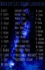 Choose some keywords and we will automatically create a cat name in seconds. 40 Best Warrior Cats Name Generator Ideas Warrior Cats Name Generator Warrior Cat Names Warrior Cats