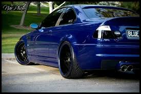Car Black And Blue Rims Bmw E46 M3 Blue Bmw Bmw Cars Bmw E46