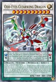 Odd Eyes Clear Wing Dragon Yugioh Dragon Cards Yugioh Cards Custom Yugioh Cards