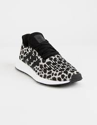 Black And White Animal Print Shoes Womens Adidas Swift Run Black White Womens Shoes Blkwh 344474125 In 2020 White Shoes Women Black And White Shoes Women Shoes