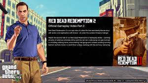 This mod will change the default loading video to a video i recorded directly from gta 4. Gtamen On Twitter Gta V Loading Screen Promotes Rdr2 S New Trailer