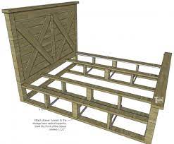 I used the following materials: King X Barn Door Farmhouse Bed Plans Her Tool Belt