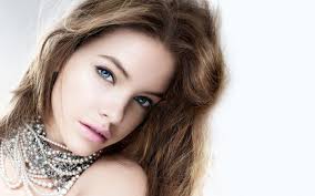 Women, Barbara Palvin, Blue Eyes, Face, Auburn Hair, Look wallpaper