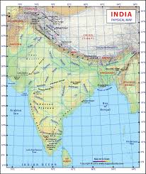 Physical Map Of India India Physical Map