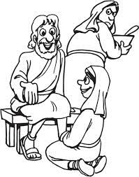 Get the nativity coloring pages. Download Stylish Mary And Martha Coloring Page For Free Http Designkids Info Download Stylish Ma Mary And Martha Bible Crafts For Kids Jesus Coloring Pages