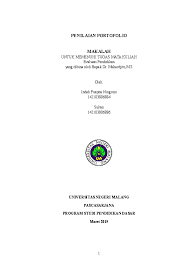 Format penilaian portofolio mulok wajib bahasa sunda kelas 3 semester 1 sd. Doc Penilaian Portofolio Indah Puspita Academia Edu