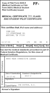 aviation medical duration chart gleim online ground