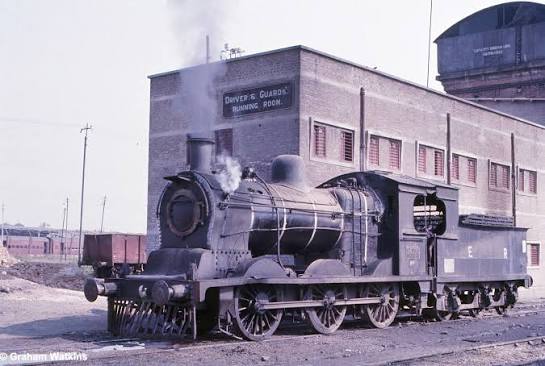 Indian Railways Class WP 4-6-2 steam locomotive No. 7724, built at Chittaranjan Locomotive Works in 1966, powering ahead with a passenger train in 1968. An era when steam ruled the rails -